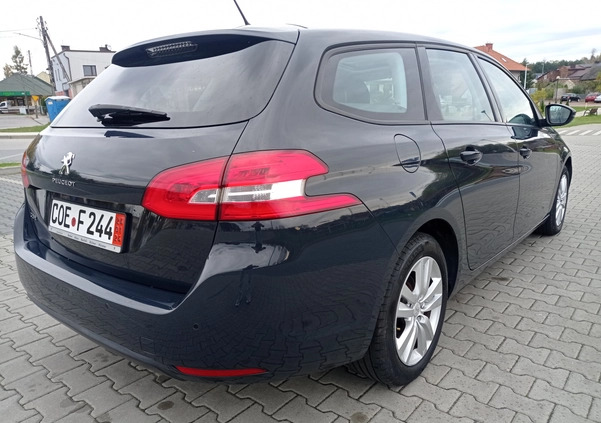 Peugeot 308 cena 31500 przebieg: 190000, rok produkcji 2015 z Zawiercie małe 781